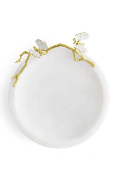 Michael Aram Butterfly Ginkgo Trinket Tray In White