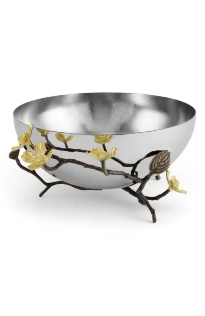 Michael Aram Dogwood Serving Bowl In Silver