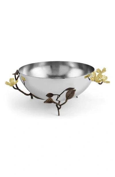Michael Aram Dogwood Serving Bowl In Silver