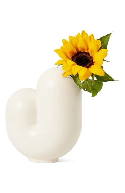 Areaware Kirby Ceramic Vase In White