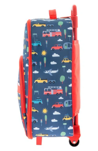 Stephen Joseph Kids' Print Rolling Luggage In Blue