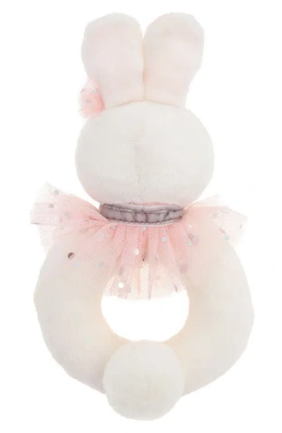 Stephen Joseph Animal Ring Rattle In Pink