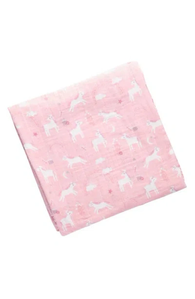 Stephen Joseph Set Of 3 Muslin Blankets In Pink