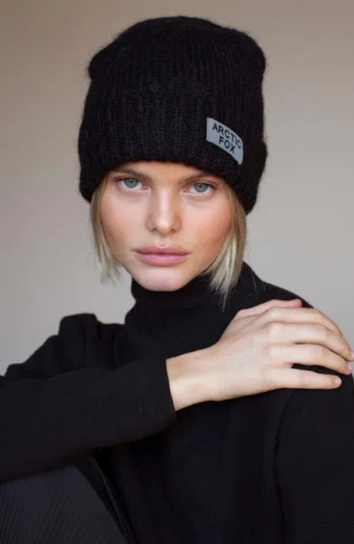 Arctic Fox & Co. Arctic Fox & Co The Mohair & Merino Wool Blend Beanie In Black
