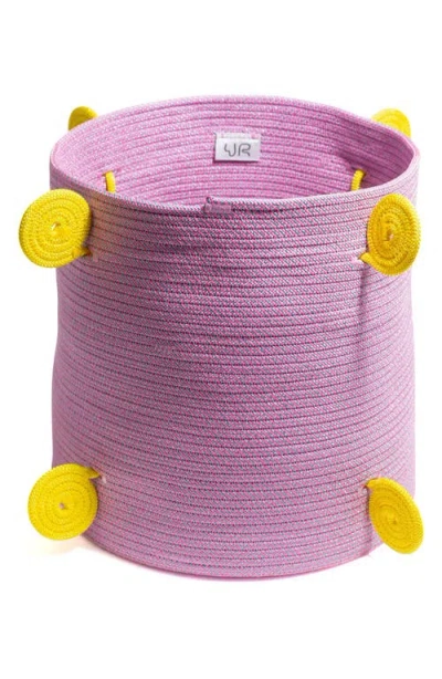 Ugly Rugly Large Spiral Storage Basket In Purple