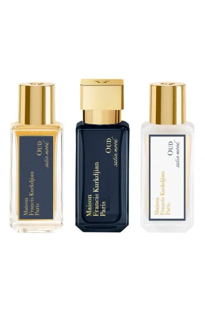 Maison Francis Kurkdjian 3-pc. Oud Satin Mood Eau De Parfum Ritual Gift Set In Transparent