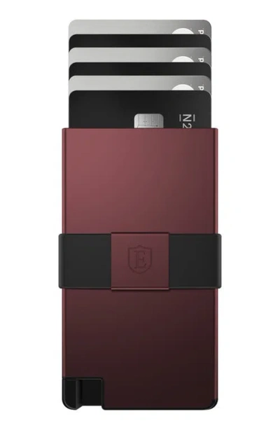 Ekster Pro Button Release Recycled Metal Card Holder In Red