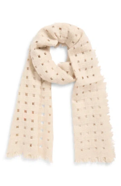 Lost Pattern Pixie Cashmere Scarf In Neutral