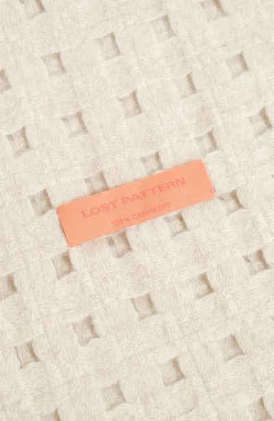 Lost Pattern Pixie Cashmere Scarf In Neutral