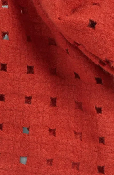 Lost Pattern Pixie Cashmere Scarf In Red