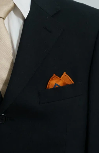 Lost Pattern Noir Floral Silk Pocket Square In Multi