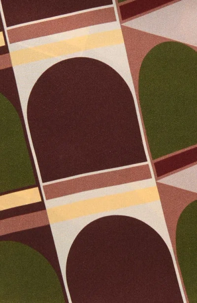 Lost Pattern Modular Silk Pocket Square In Multi