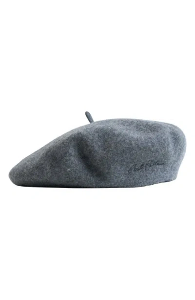 Lost Pattern Bon Chic Wool Blend Beret In Gray
