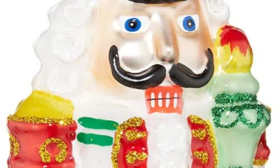 Joy To The World Collectibles New York New York Nutcracker Glass Ornament In Multi