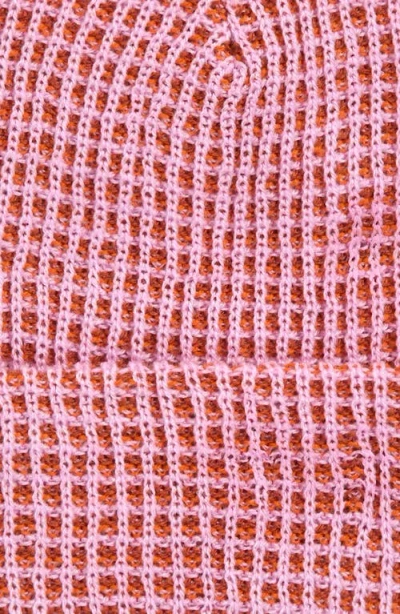 Verloop Simple Grid Beanie In Pink