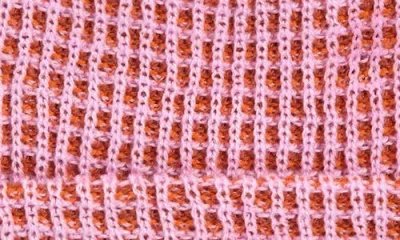 Verloop Simple Grid Beanie In Pink