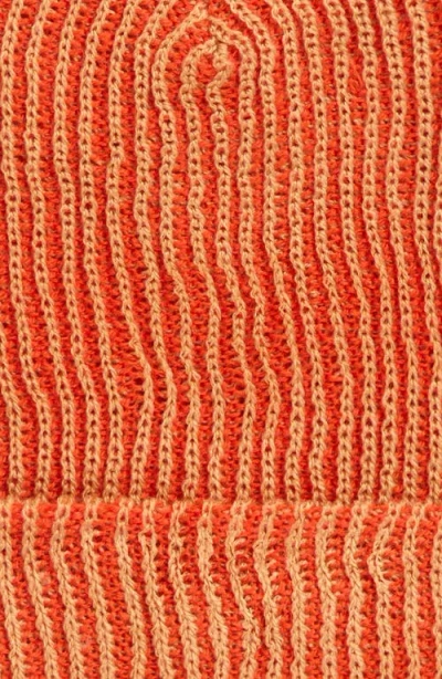 Verloop Rib Beanie In Orange