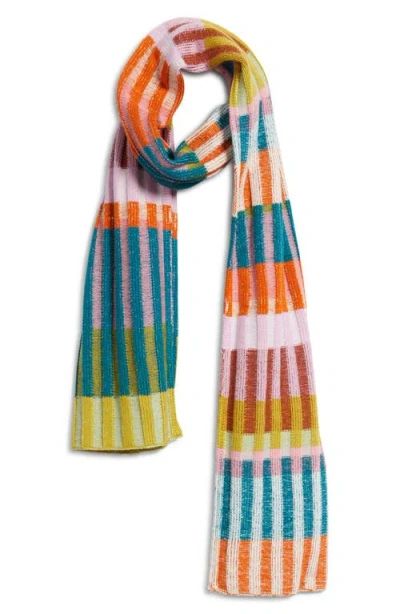 Verloop Mosaic Stripe Scarf In Multi