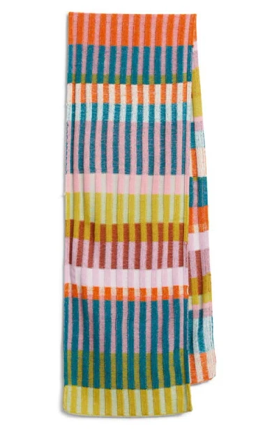 Verloop Mosaic Stripe Scarf In Multi