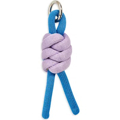 Verloop Colorblock Knot Key Chain In Blue
