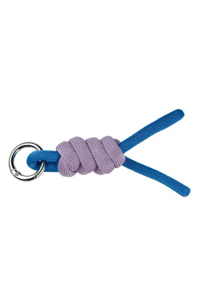 Verloop Colorblock Knot Key Chain In Blue