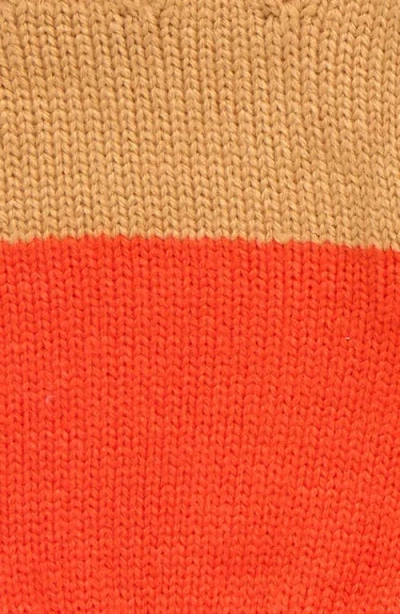 Verloop Colorblock Touchscreen Gloves In Orange