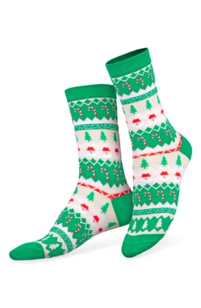 Doiy Xmas Jumper Crew Socks In Multi