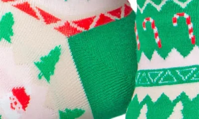 Doiy Xmas Jumper Crew Socks In Multi