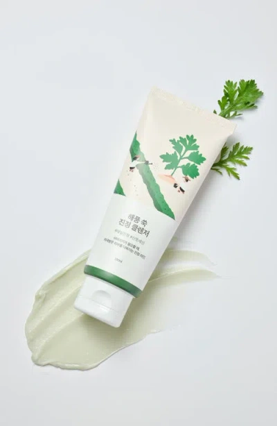 Round Lab Mugwort Calming Cleanser In Transparent
