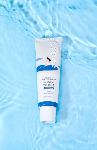 Round Lab Birch Juice Moisturizing Uvlock Spectrum 45 Sunscreen In Transparent
