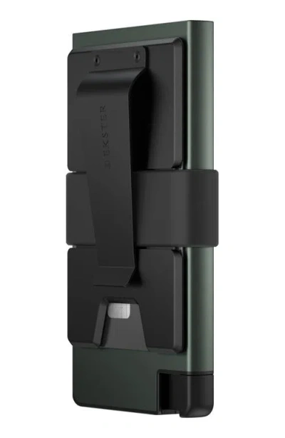 Ekster Pro Button Release Recycled Metal Card Holder In Green