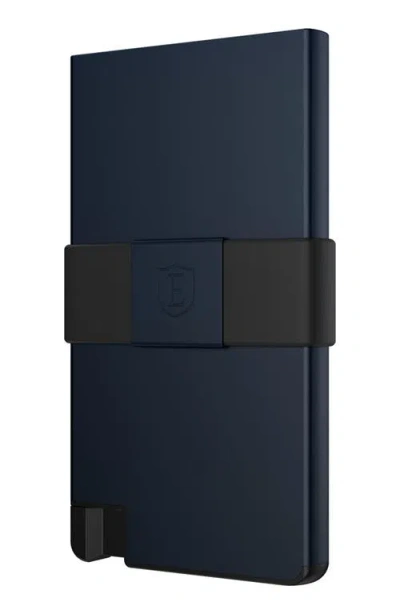 Ekster Pro Button Release Recycled Metal Card Holder In Blue