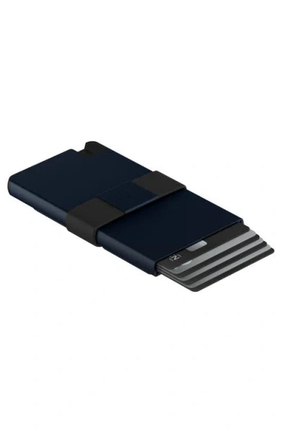 Ekster Pro Button Release Recycled Metal Card Holder In Blue
