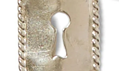 Chan Luu Lock & Key Charm Bracelet In Silver