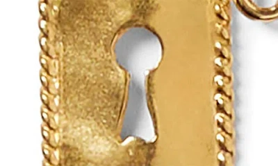 Chan Luu Lock & Key Charm Bracelet In Gold