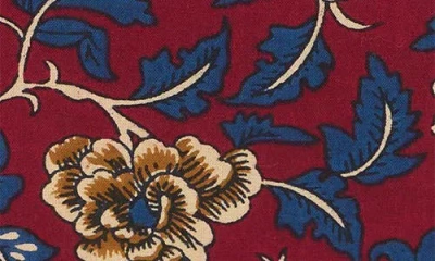 Chan Luu Floral Jewelry Box With Removable Tray In Red