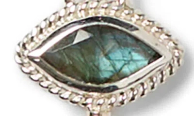 Chan Luu Labradorite Key Pendant Necklace In Silver