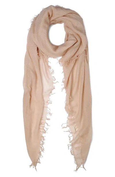 Chan Luu Fringe Cashmere & Silk Scarf In Brown