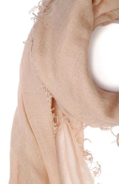 Chan Luu Fringe Cashmere & Silk Scarf In Brown