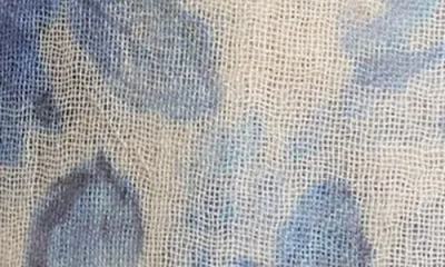 Chan Luu Fringe Cashmere & Silk Scarf In Blue