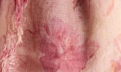 Chan Luu Fringe Cashmere & Silk Scarf In Pink