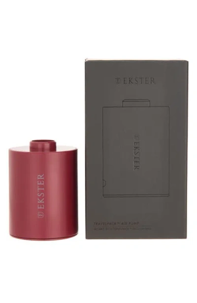 Ekster Travelpack™ Air Pump In Burgundy