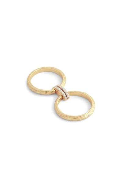 Anabel Aram Jewelry Enchanted Forest Double Stack Ring In Gold