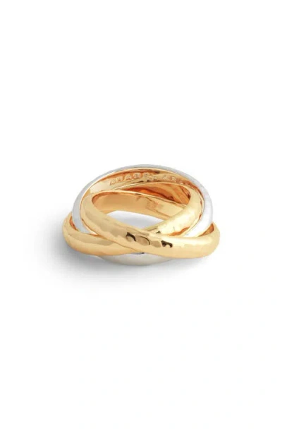 Anabel Aram Jewelry Farrier Triple Band Ring In Gold
