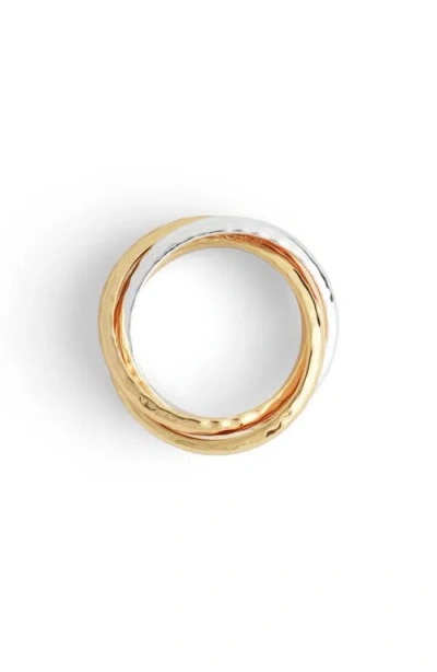 Anabel Aram Jewelry Farrier Triple Band Ring In Gold