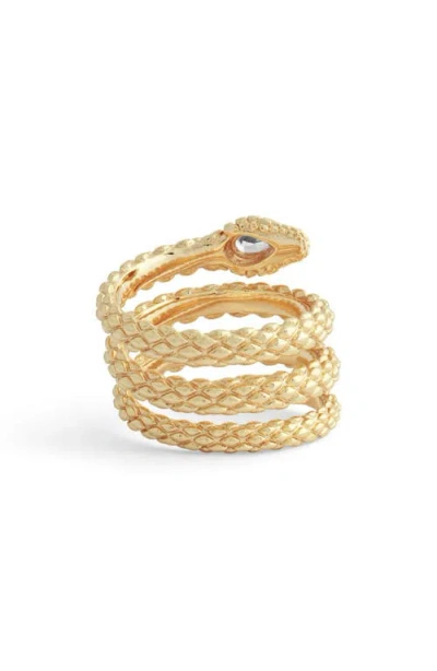 Anabel Aram Jewelry Serpent Wrap Ring In Gold