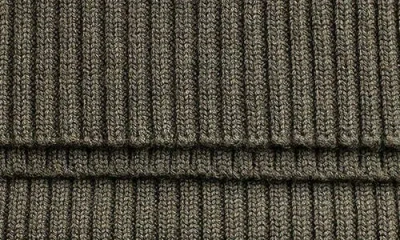 Ruslan Baginskiy Monogram Embroidered Merino Wool Scarf In Green