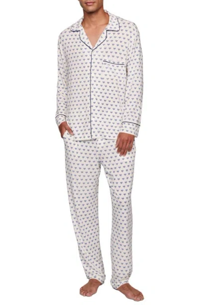 Eberjey William Print Stretch Tencel® Modal Long Pajamas In Animal Print