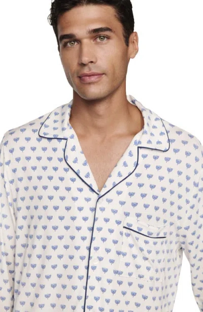 Eberjey William Print Stretch Tencel® Modal Long Pajamas In Animal Print