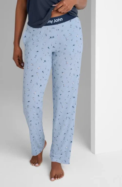 Tommy John Second Skin Pajama Pants In Blue